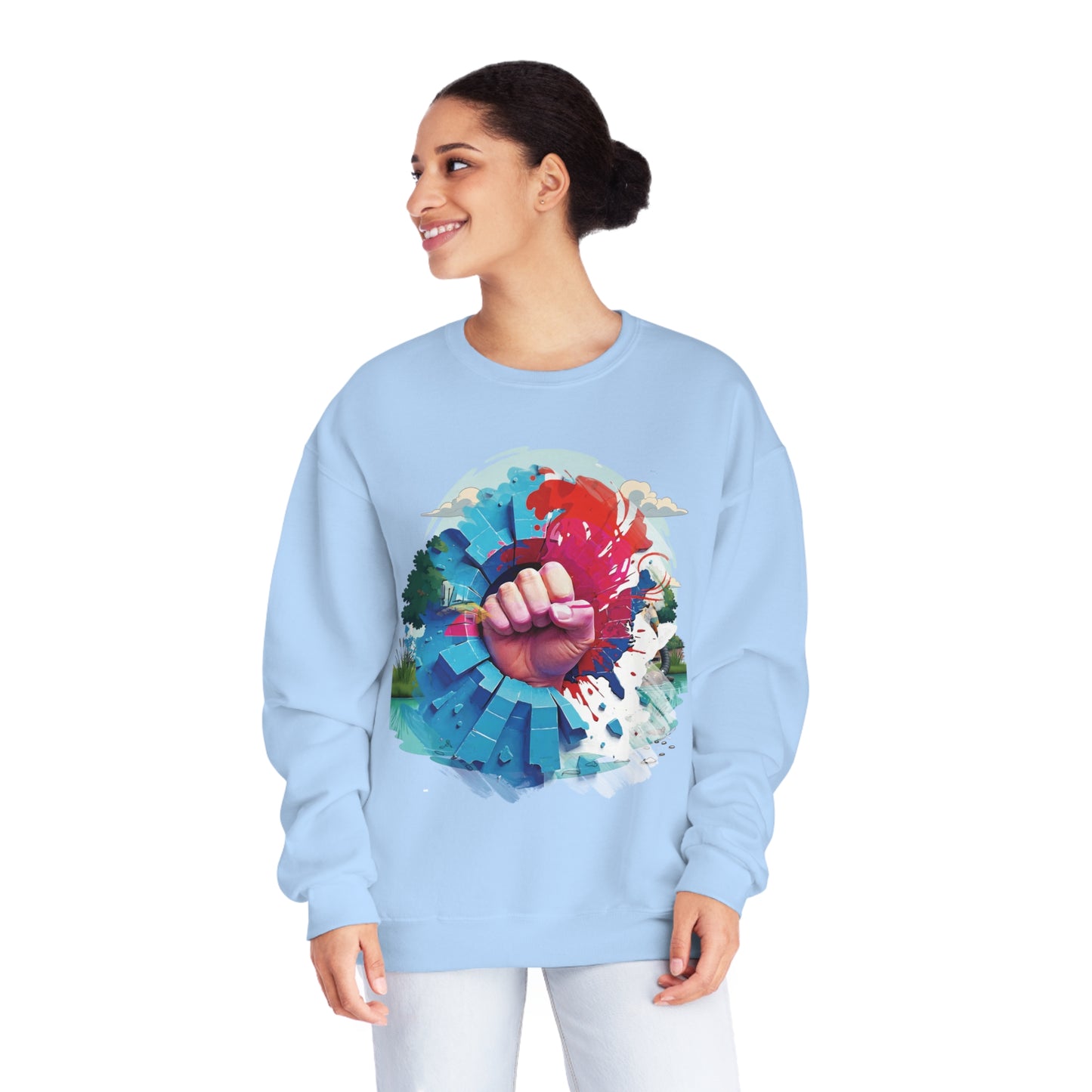 Blue Wall - Red Wave Sweatshirt