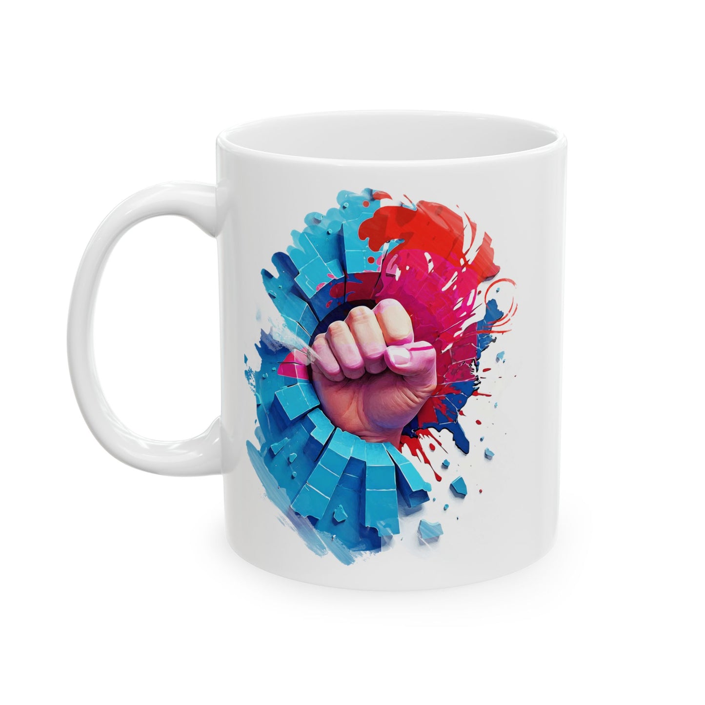 Fight Fist Mug, (11oz, 15oz)
