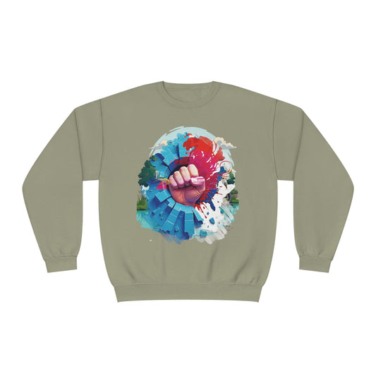 Blue Wall - Red Wave Sweatshirt