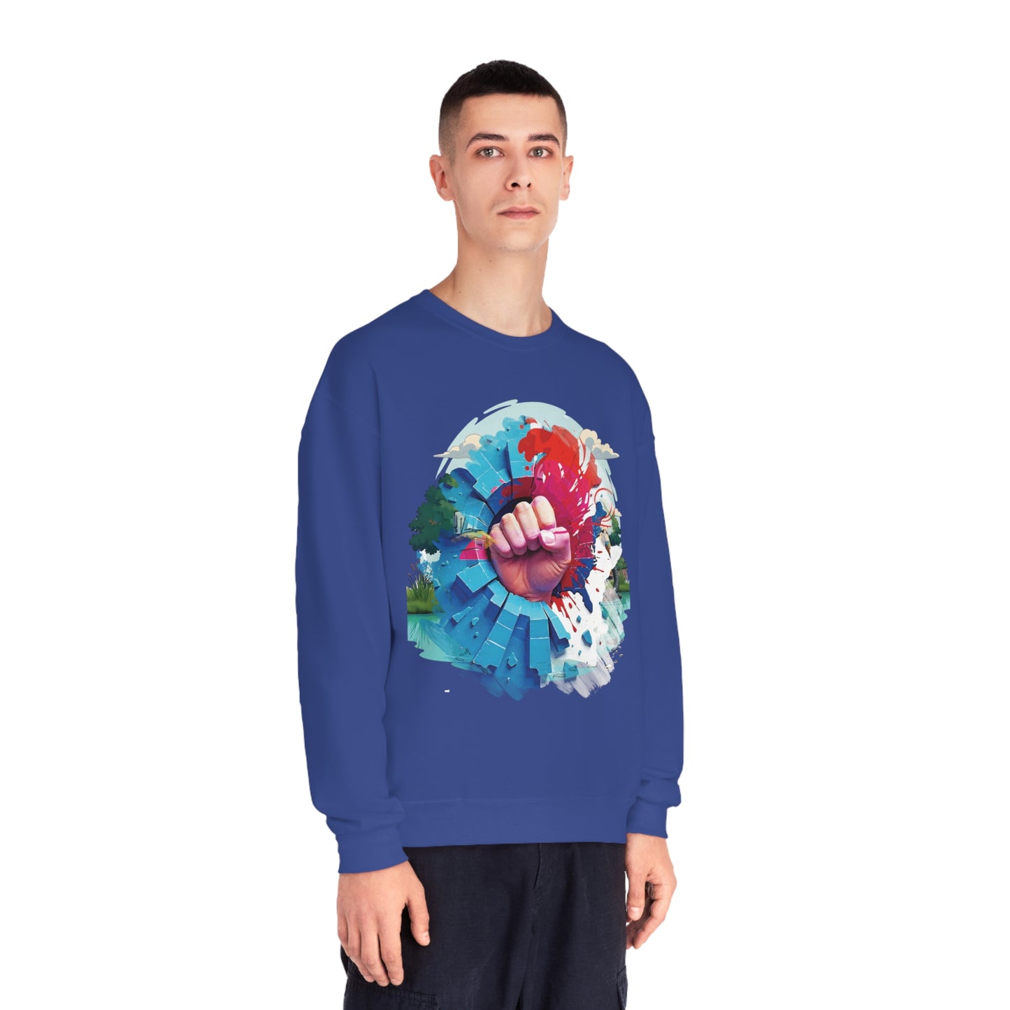 Blue Wall - Red Wave Sweatshirt