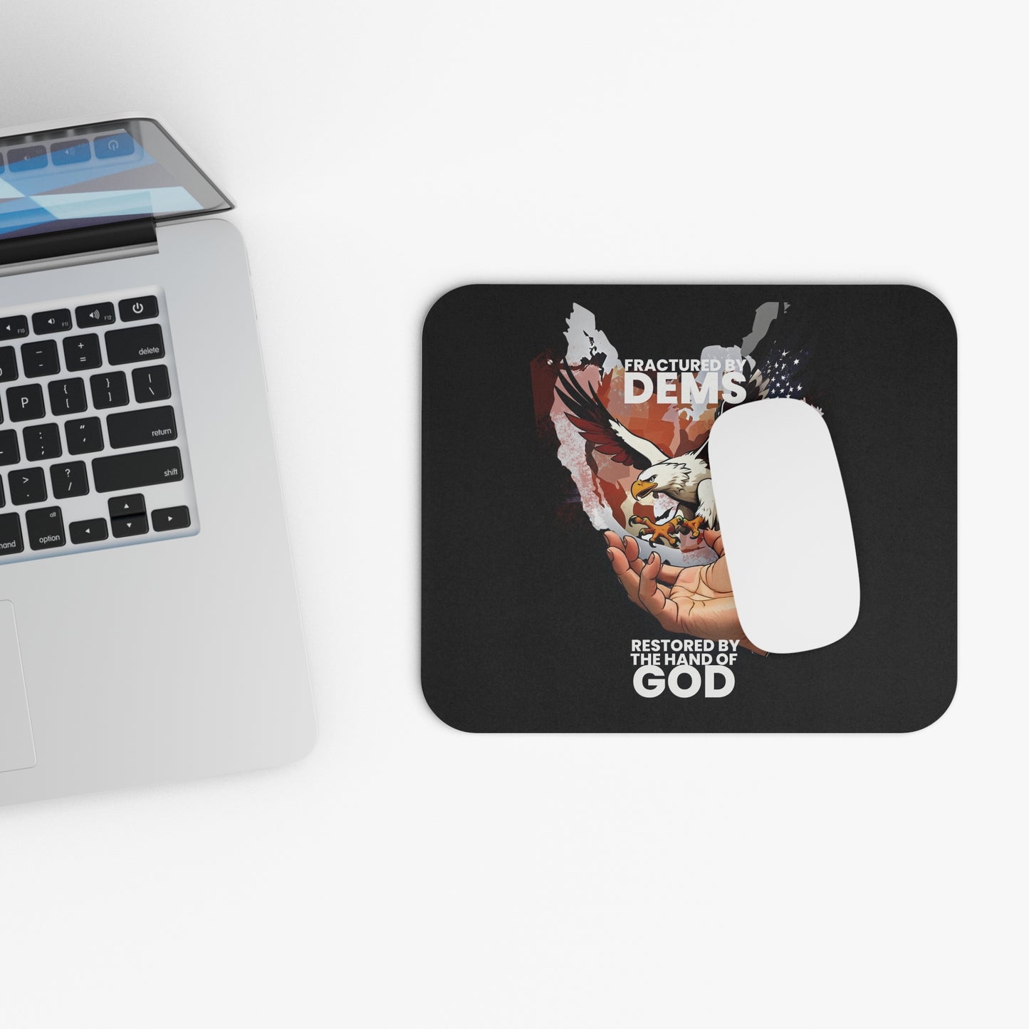 Fractured by the Dems Mouse Pad