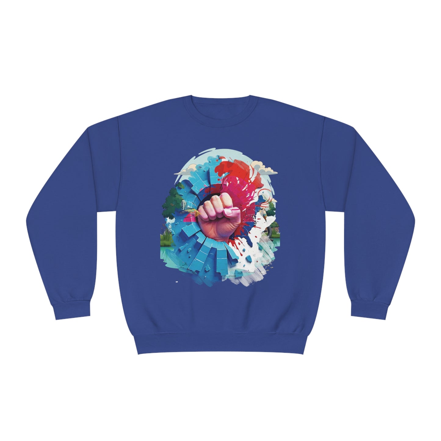 Blue Wall - Red Wave Sweatshirt