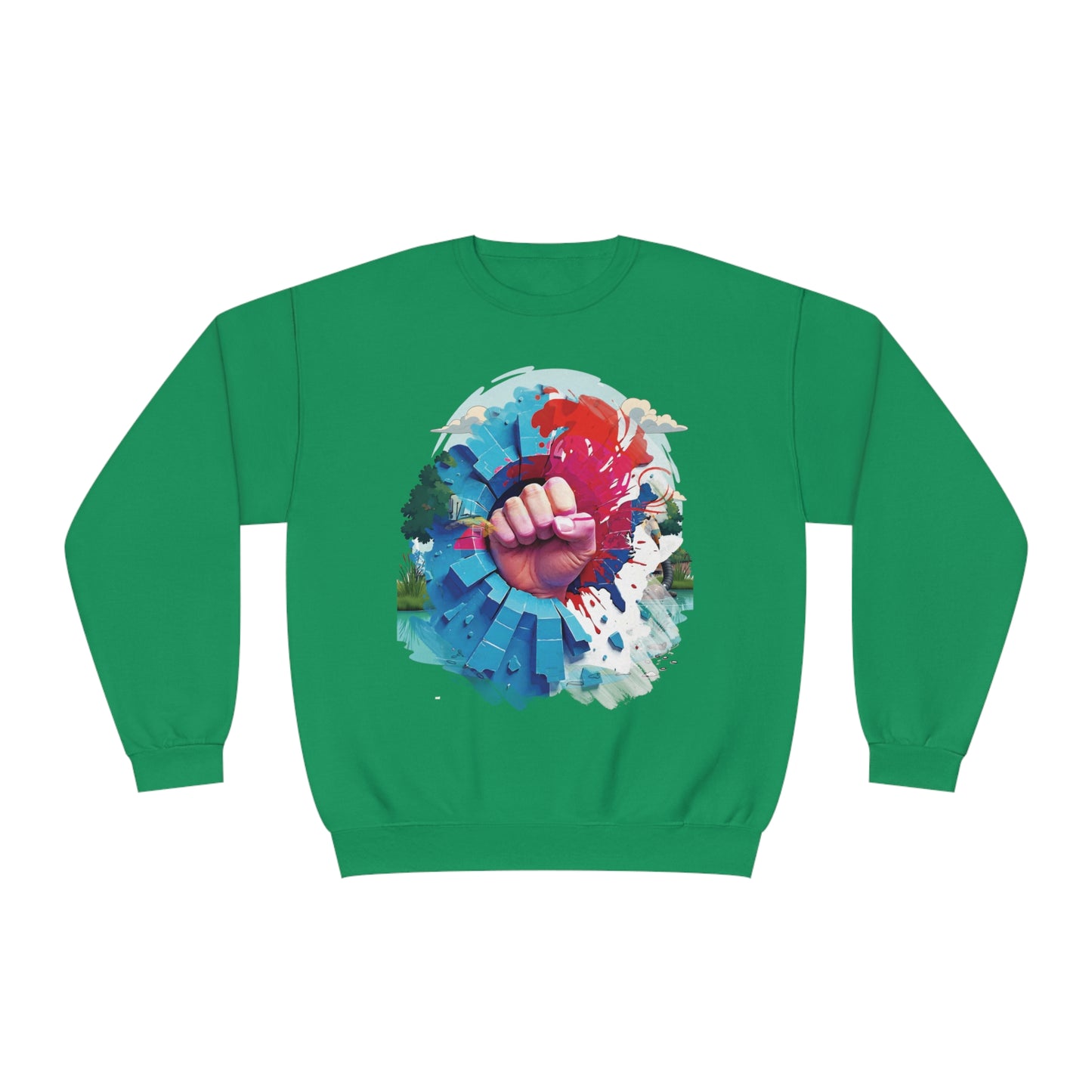 Blue Wall - Red Wave Sweatshirt