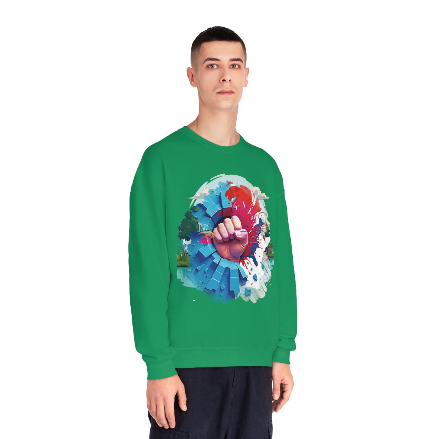 Blue Wall - Red Wave Sweatshirt