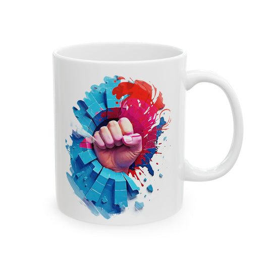 Fight Fist Mug, (11oz, 15oz)