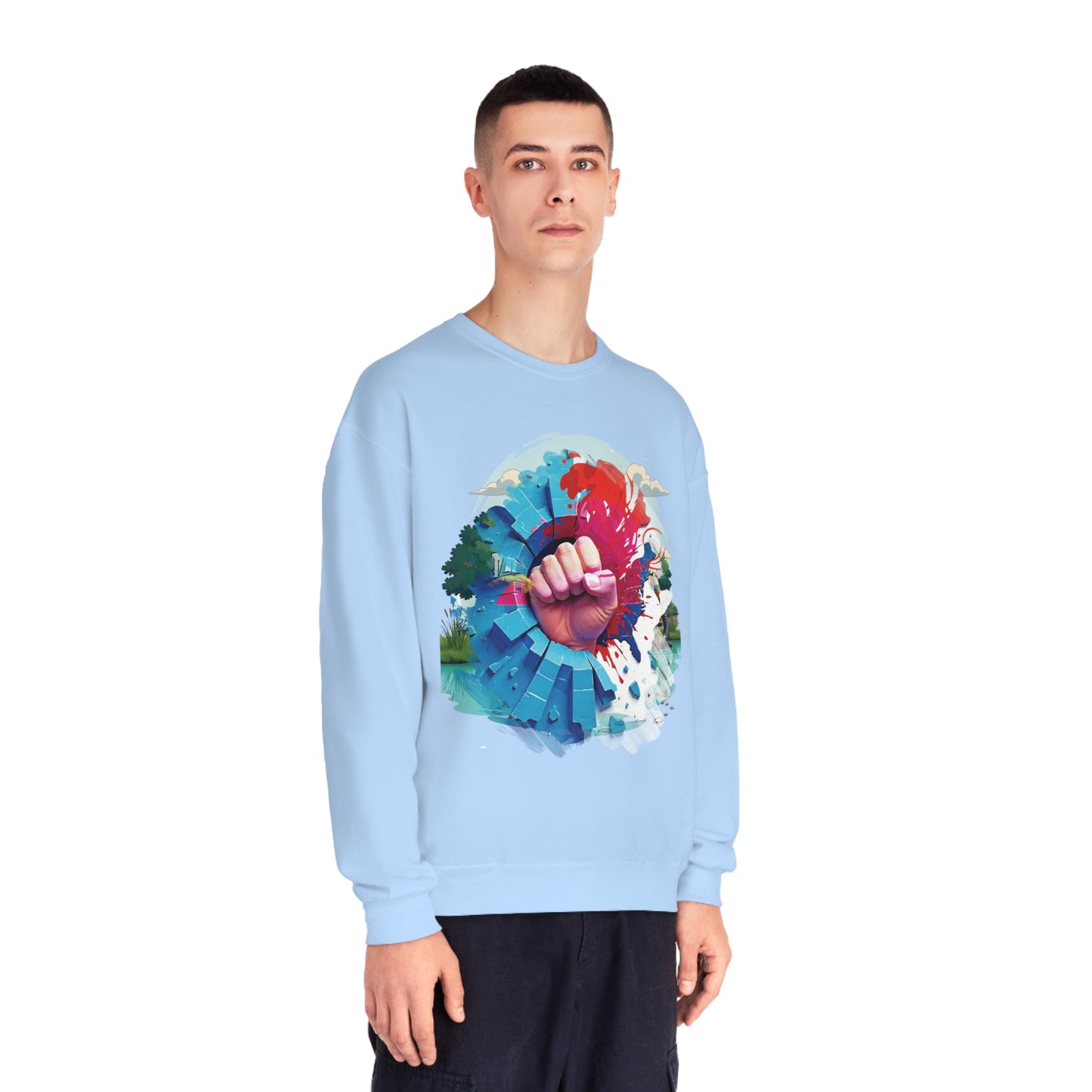 Blue Wall - Red Wave Sweatshirt