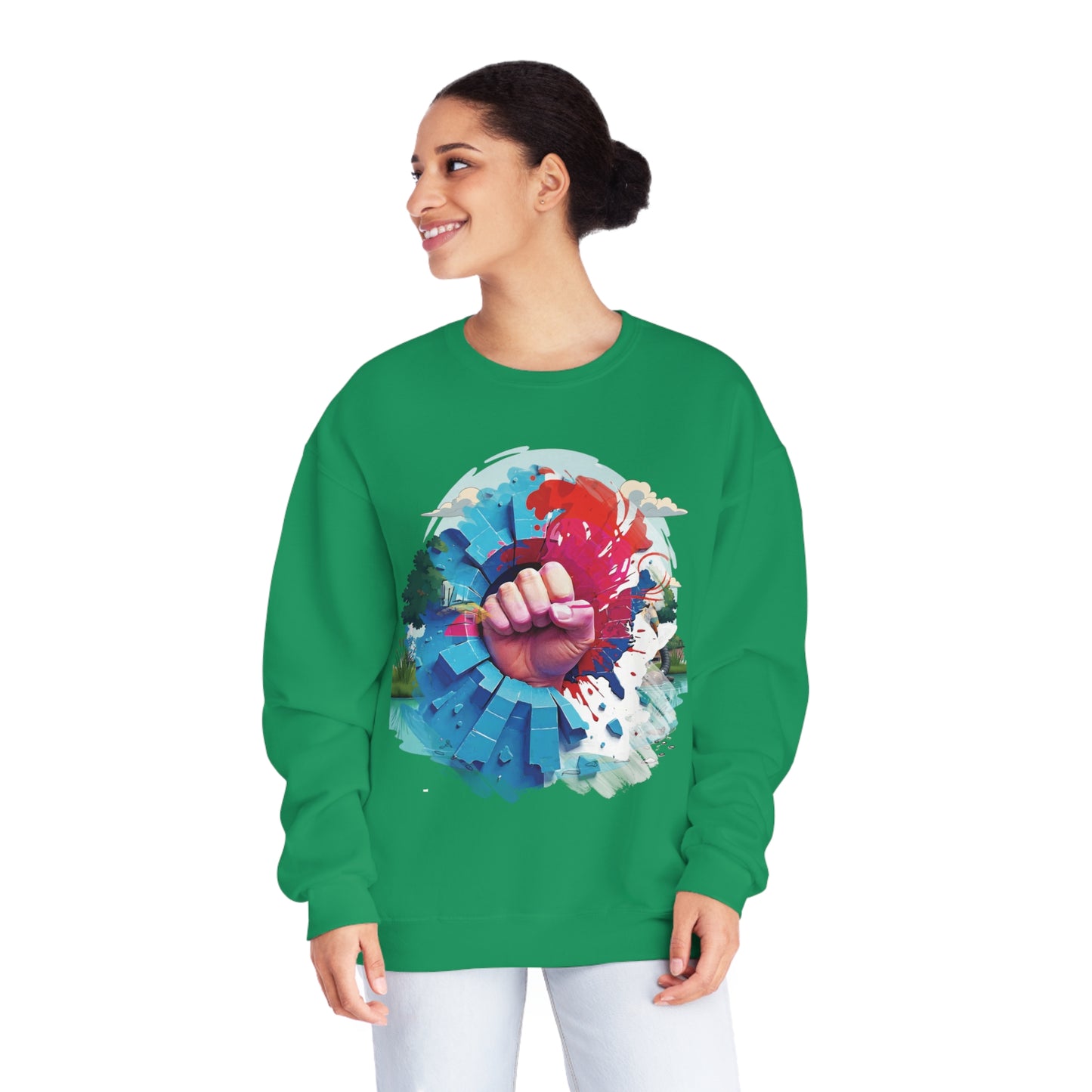 Blue Wall - Red Wave Sweatshirt
