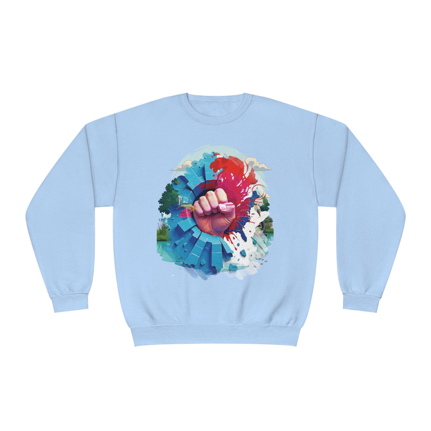 Blue Wall - Red Wave Sweatshirt