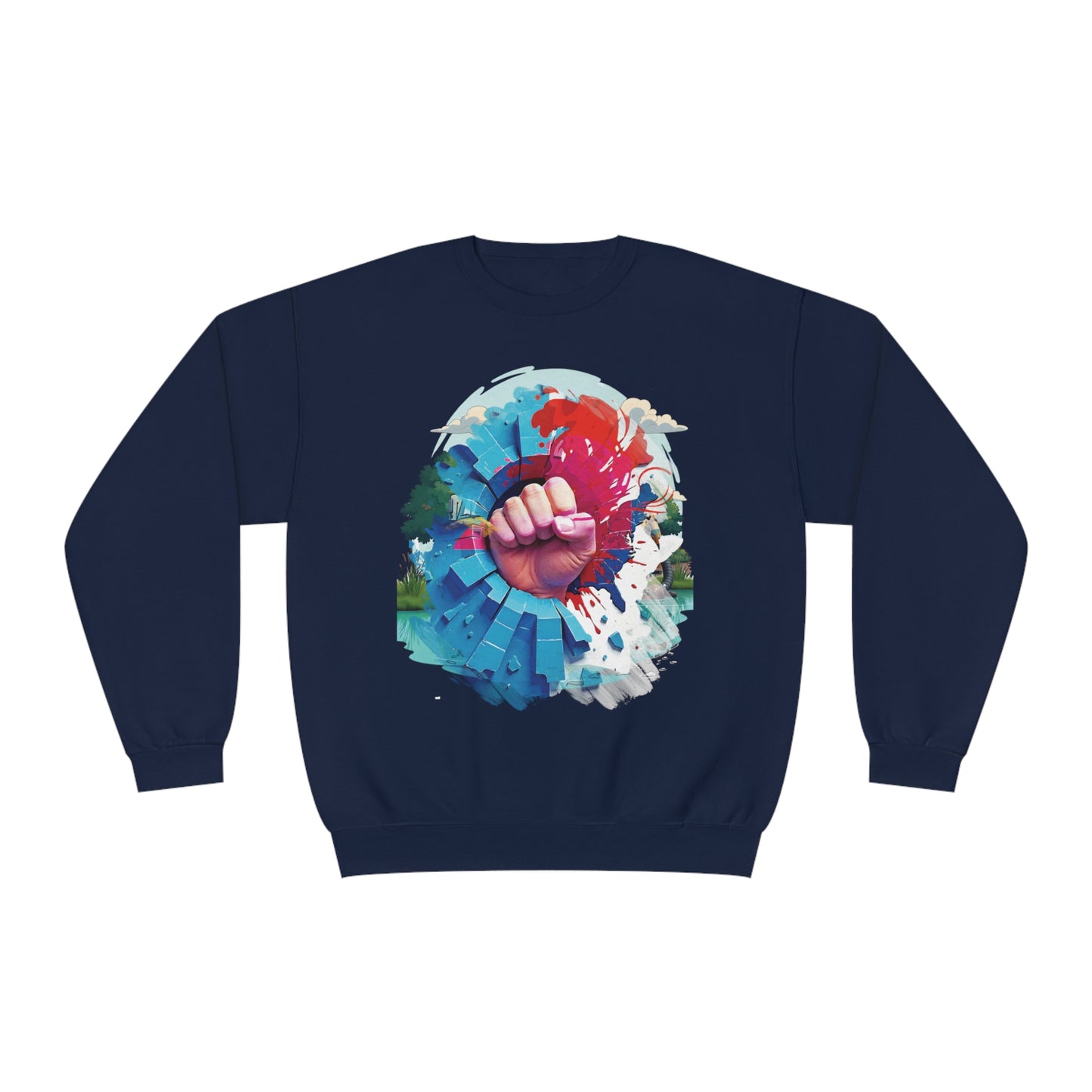 Blue Wall - Red Wave Sweatshirt